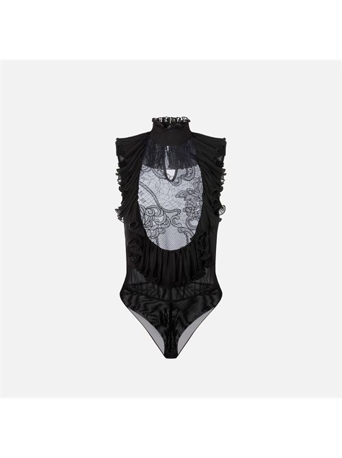 Body in georgette e pizzo ELISABETTA FRANCHI | CB01067E2/110